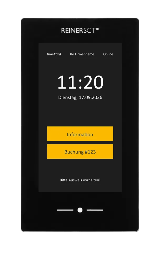 timeCard Terminal 3 mini mit 7 Zoll Touchscreen